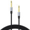 VENTION Cable de guitarra de 6,35 mm para instrumentos, clavija de 1/4 pulgadas, cable TS de 6,35 mm a conector jack de 6,35 mm para altavoces, amplificador, bajo, mezclador – 3 m