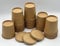 HOT BARGAINS Brown Kraft Disposable Soup Cups Containers with Lids Paper Soup Bowls Size of 16oz Takeaway Tubs for Ice Cream, Dessert and Deli Containers (16oz, 50, Count) (SPU81216OZ)