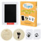 Yiupea Fußabdruck Baby Clean-Touch Baby Stempelkissen Groß Set,Baby Handabdruck und Fußabdruck mit 1 Birth Announcement,4 Abdruckkarten, Pfotenabdruck set Hund