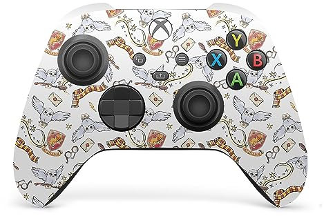 Head Case Designs Offizielle Harry Potter Hedwig Eulen Muster Grafiken Vinyl Haut Gaming Aufkleber Abziehbild Abdeckung kompatibel mit Xbox Series X/S Controller