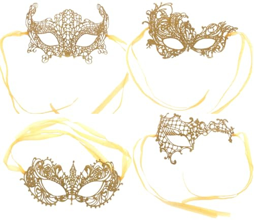 Mrotrida Women’s Lace Masquerade Masks Multicolored Hallowmas Party Half Face Eye Mask for Dress