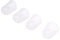 Desikixudy 4 Stück weiche Silikon-Gitarre Daumenpicks Protector Fingertips (transparent L)