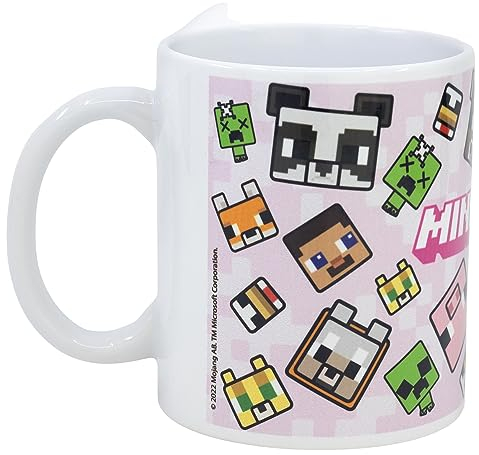 Stor Taza de cerámica de sublimación de 325 ml en caja de regalo de MINECRAFT GIRL