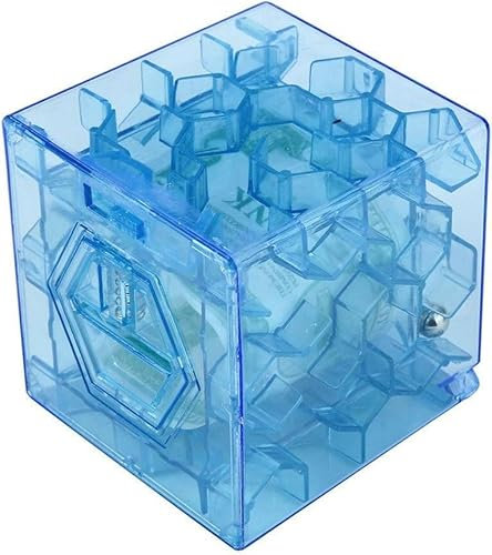 Educational Toys Jigsaw Puzzles 3D Cube Puzzle Money Maze Bank Saving Coin Collection Case Box Fun Brain Game Learning Toy for Adults and Birthday Gifts