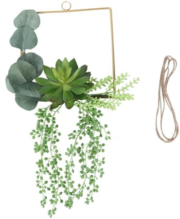 Blumenschmuck Blumengirlanden Hochzeitsdekoration Kunstpflanzen Blumenreifen Selber Machen Geometrischer Blumenkranz Grüne Girlande Anhänger Künstlich Plastik