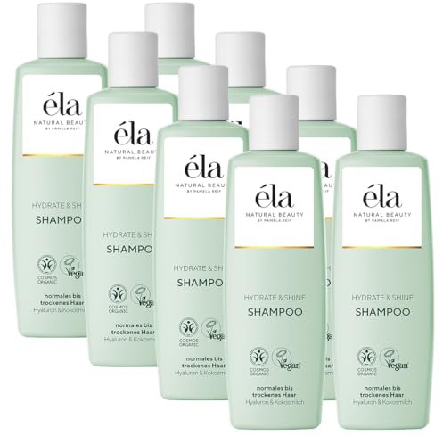 éla Natural Beauty Shampoo Hydrate & Shine, 8er Pack (8 x 250 ml)