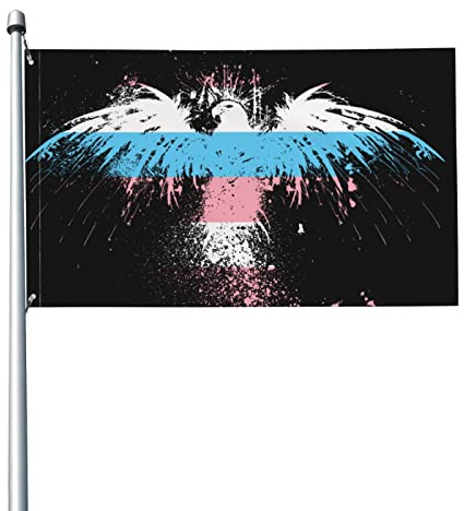 Flagge, 90 x 150 cm, Adler-Bigender-Flagge, lebendiges Farbbanner mit Messingösen für Außen- und Innendekoration