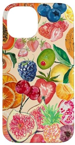 iPhone 14 Fruit Collage Preppy Summer Case