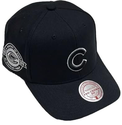 Mitchell & Ness Chicago Cubs MLB Panda Pro Snapback Hat Cap, Schwarz, Schwarz, Einheitsgröße