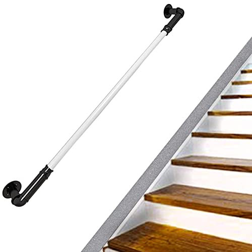 HUJIEAAA Treppenhandlauf aus Metall, Handläufe für Treppen, Handläufe für Innentreppen, Außenstufen, Wandmontage, 1,5 m, 2,5 m, 300 cm, 4 m, 5 m, 6 m Geländer/13,1 Fuß/400 cm