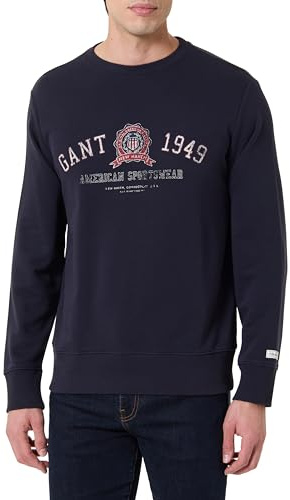 GANT Herren Graphic Sweat C-Neck Sweatshirt