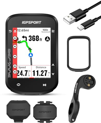iGPSPORT BSC200Sset Bike Computer With 2.4'' Color Display Bicycle Navigation Continuous Ride Function Motion Detection One-Touch Navigation Compatible Smart Radar Taillight 100+ Types of Data
