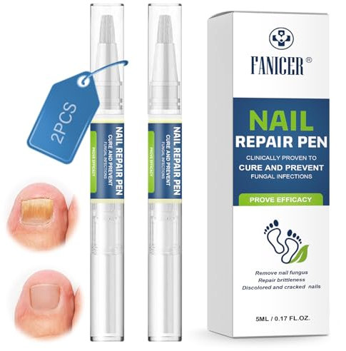2 Pièces Stylo de soins à ongles, Stylo de Réparation des Ongles, Nourishing Stylo de Soin, Renforce et Protège Les Ongles Tout en Favorisant la Repousse D'ongles Sains