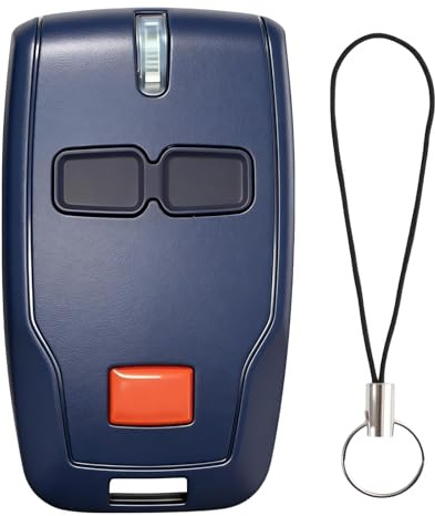 Telecomando Universale 433 MHz per Porta del Garage, 2 Canali con Tecnologia Rolling Code Compatibile con Mitto 2, Kleio, Ghibli, TRC 2, B RCB, Facile da Programmare e Utilizzare
