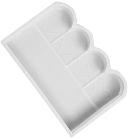 White Plastic Fence Mold for Garden DIY Reusable PP Form | Lawn Edging, Washable Easy Use, Creative Outdoor Landscaping for Terrace Border Projects