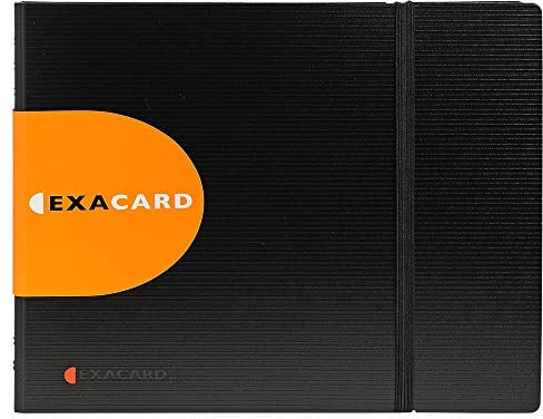 Exacompta 75134E Porta Biglietti da Visita e Dorsett, 20x25 cm, Nero