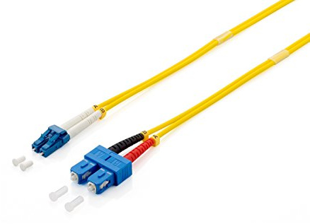 Equip LWL Patchkabel LC->SC 10.00m Singlemode Duplex OS2 Yel Polybeutel