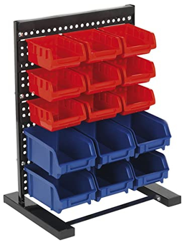 Sealey Tps1569 Bin Storage System Bench Mounting 15 Bins