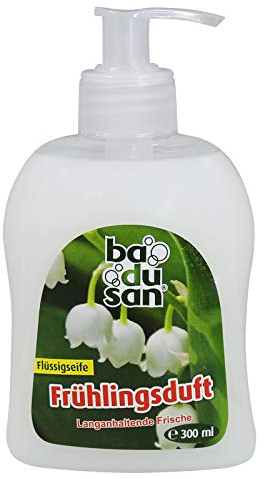 badusan Flüssigseife Frühlingsduft 300 ml langanhaltende Frische Seife Handseife Handlotion flüssige Seife Seifenspender