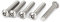 sourcing map M8x40mm Vis Inviolable Tête Bombée Torx Bouton 304 Acier Inoxydable Sécurité 5pcs