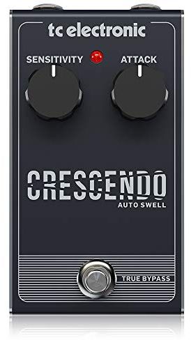 TC Electronic CRESCENDO AUTO SWELL Responsive Crescendo Pedal con interfaccia a 2 manopole per la manipolazione della linea di chitarra inquietante