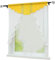 Joyswahl Kleinfenster Scheibengardine Voile Bistrogardine »Gerda« mit Tunnelzug Transparente Gardine Stores BxH 120x125cm Gelb 1er Pack