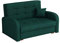 Mirjan24 Schlafsofa Viva Gold II mit Bettkasten, 2 Sitzer Polstersofa mit Schlaffunktion inkl. Kissen, Sofa, Sofagarnitur, Bettsofa, Wohnlandschaft, Farbauswahl (Kronos 19)