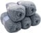 5 x 100g Strickwolle Alize Bebe einfarbig, 500 Gramm Wolle zum Stricken und Häkeln (grau 344)