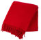Ger3as Wolldecke Wohndecke Plaid 130x200cm Decke Kuscheldecke Schurwolldecke 100% Schurwolle Tagesdecke (Rot)