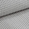 novely® MAKAO Velours Polsterstoff mit Kachel-Optik - Weicher Möbelstoff mit Wabenmuster - Pflegeleichte Meterware 1lfm (12 | Silber Grau)