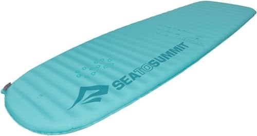 Sea to Summit - Comfort Light Insulated Air Isomatte Large - Schlafmatte für Frauen - Delta Core - Packsack, Reparatur-Kit & Pillow Lock-System - 3,5 Jahreszeiten - Wandern - Green - 775 g