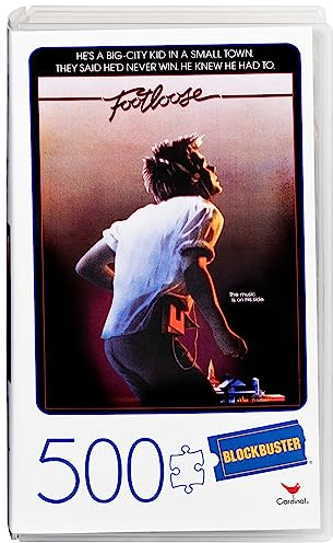 Cardinal Games Footloose 500 Teile Puzzle in Kunststoff VHS Video Case
