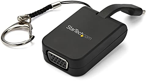 Portable USB-C to VGA Adapter with Quick-Connect Keychain