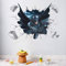 Wandaufkleber, Cartoon Boy'S Hero Batman Spiderman Wandaufkleber Für Kinderzimmer Wohnkultur Wandkunst 3D-Effekt Gebrochenes Wandtattoo Geschenkplakat, 50X70Cm