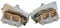 M MATI Front Left Right Brake Caliper for Yamaha YFZ450 2004-2020 Raptor 700 YFM700 2006-2020 5TG-2580T-11-00 5TG-2580U-11-00