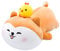 Plüsch Shiba Inu Ausgestopfter Shiba Inu Shiba Inu Spielzeug Weich Kuschelkissen Niedlicher Hund gefüllte Kissen Bequemes Puppenkissen-Spielzeug Kinder Plüschtier Shiba Inu Kissen, Geschenk 19,6 Zoll