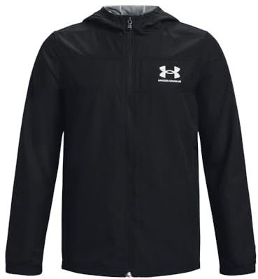 Under Armour Garçon UA Sportstyle Windbreaker, veste coupe-vent légère, veste garçon respirante, veste running