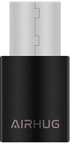 Adaptador USB Bluetooth - Receptor de dongle de audio inalámbrico - Soporte de escritorio, ordenador portátil, auriculares y altavoces (Negro)