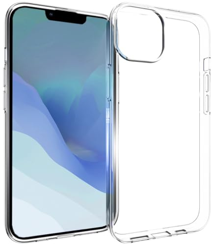 ACCEZZ kompatibel mit iPhone 14 Hülle – Clear Backcover Silikon Case – Softcase Handyhülle in Transparent/Durchsichtig [Dünn, Anti-Rutsch]