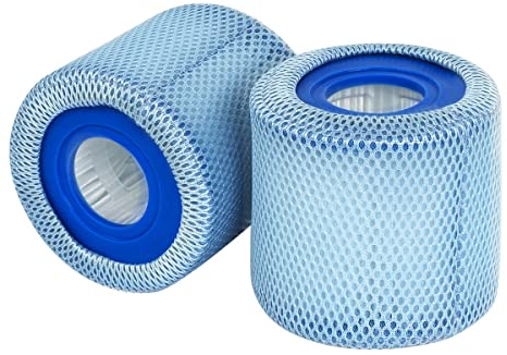 Benfosh Whirlpool-Zubehör für POOLPURE Summer Escapes Filter Typ D, Summer Waves P57100102, für SFS-350 RP-350 RP-400 RP-600 RX-600,2 Schutznetzen, 2 Ersatz-Filterkartuschen