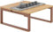 SogesHome Table Basse Japonaise en Bambou Table d'Appoint de Sol Pliable Tatami Minimaliste pour Salon, Chambre, Baie Vitrée, Intérieur 70 x 70 x 31 cm
