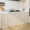 LIVEINU Schrankvorhänge für Küche, Kleiderschrank, Badezimmer, Privatsphäre Gardine, Staubdichter Vorhang für Regale, hängende Tür, Japanische Noren Selbstklebend, Beige, 120x80cm