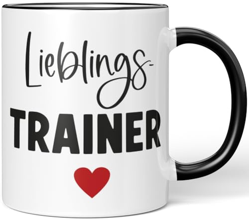 JUNIWORDS Tasse, Lieblings-Trainer, Schwarz (7772060)
