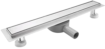 SaniteModar Duschrinne 110cm, Befliesbar Duschrinne mit 360° Siphon Geruchsstop und Haarfilter, Edelstahl Bodenablauf