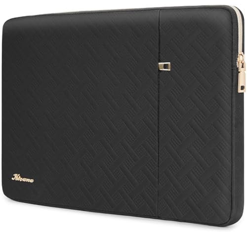 KIZUNA 15.6 Inch Laptop Sleeve Case Computer Bag for 16 MacBook Pro M1 M2 M3 Max/15 IdeaPad Gaming 3i/16 Lenovo Legion Pro 5/15.6 HP Envy x360 15/Dell XPS 15/IdeaPad 5 Pro Gen 6/Thinkbook 16,Black