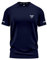 Mens Short Sleeve T-Shirts Workout Athletic Fit Moisture Wicking Fast Drying Reflective Logo Sports T-Shirts Tops Navy