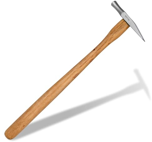 Shehadeh - Hammer - Uhrmacherhammer - Hammer für Kunstwerk - Niethammer mit mit Holzgriff - fein - 22 cm