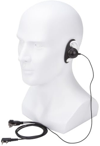 Auriculares de radio bidireccional Walkie Talkie con micrófono de 2 pines para Quansheng UV-K5 para Baofeng UV-5R BF-888S (en forma de D)