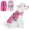 Savlot Hundemantel Wasserdicht Hundejacke Hundepullover mit Reißverschluss Kleine Hunde Winter Warme Jacke Winddicht 2 in 1 Outfit für kleine, Mittelgroße und Große Hunde