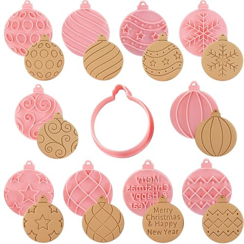 YeahBoom 10 Piezas Moldes Galletas Navidad,Cortadores de galletas de Navidad 3D,Juego de moldes para galletas de Navidad,Moldes Navidad Galletas Plástico para cookie fondant decoración de pasteles